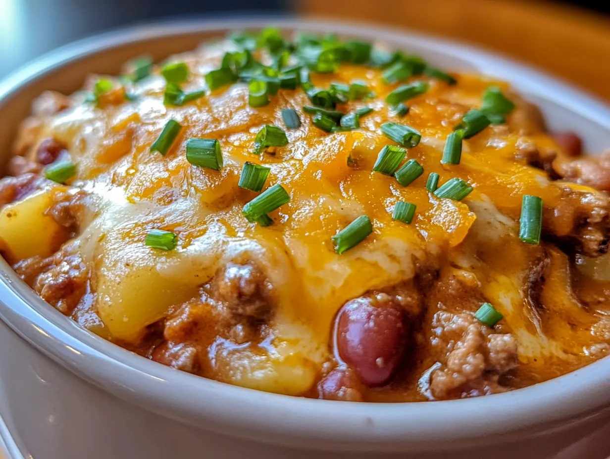 Cozy Slow Cooker Cowboy Casserole: An Easy Weeknight Dinner finished dish