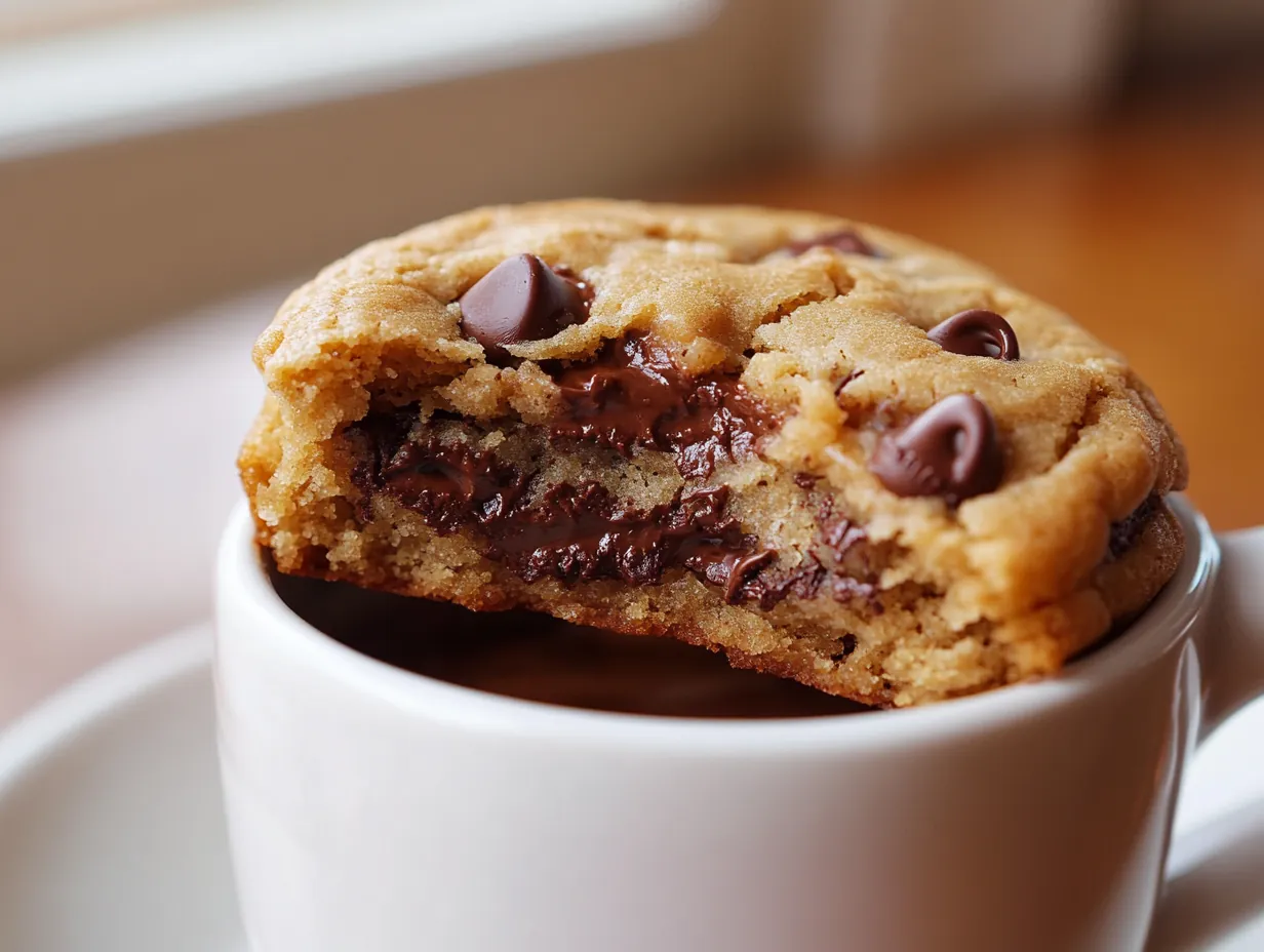 Easy Microwave Mug Cookie: A Quick Yummy Treat! finished dish