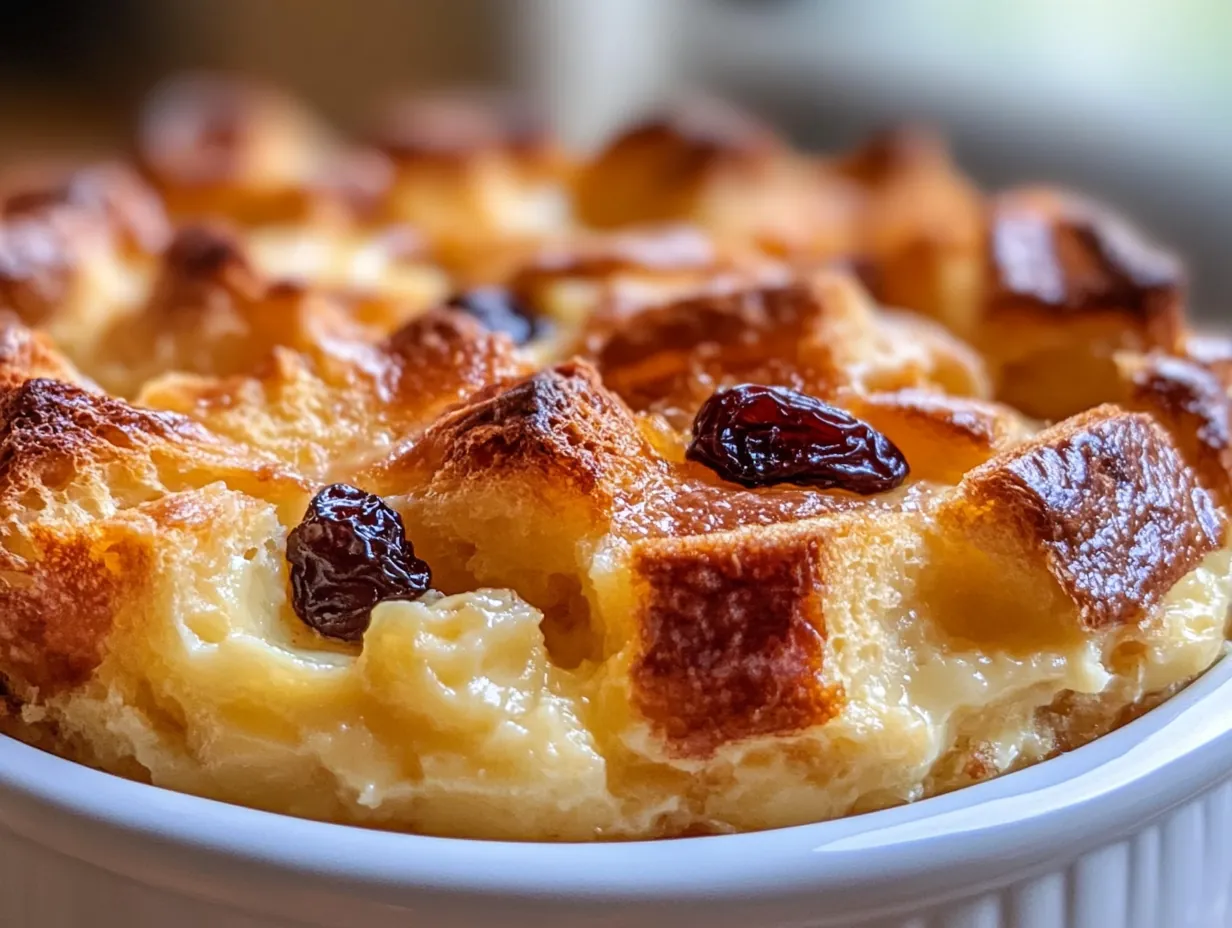Grandma's Classic Bread Pudding: A Cozy Vanilla Comfort finished dish