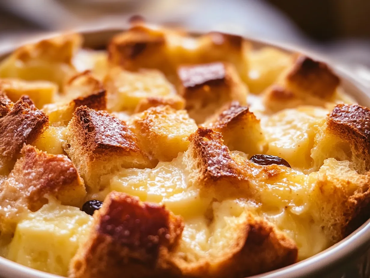 Grandma's Classic Bread Pudding: A Cozy Vanilla Comfort