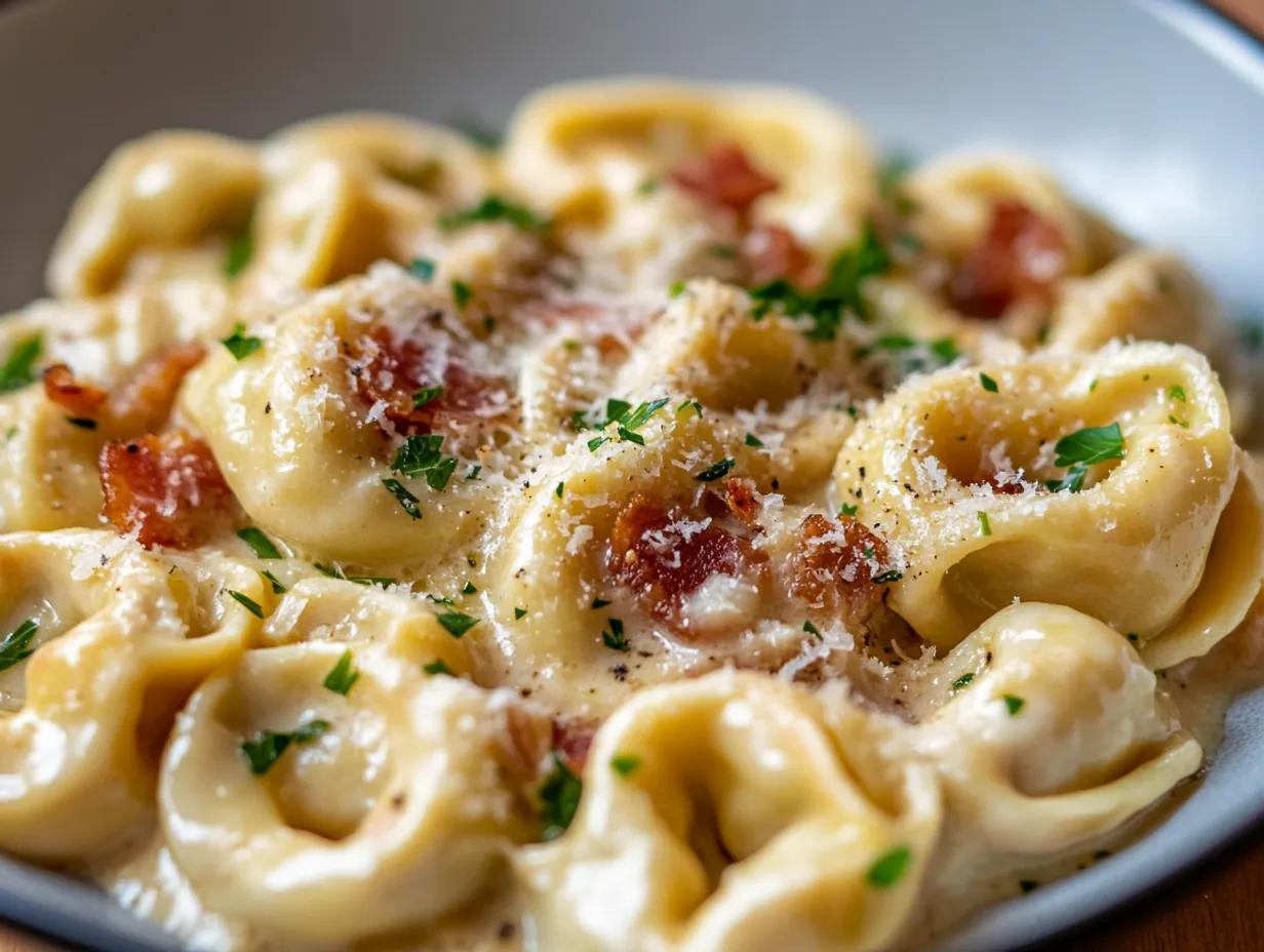 Quick & Creamy Tortellini Carbonara in Just 30 Minutes