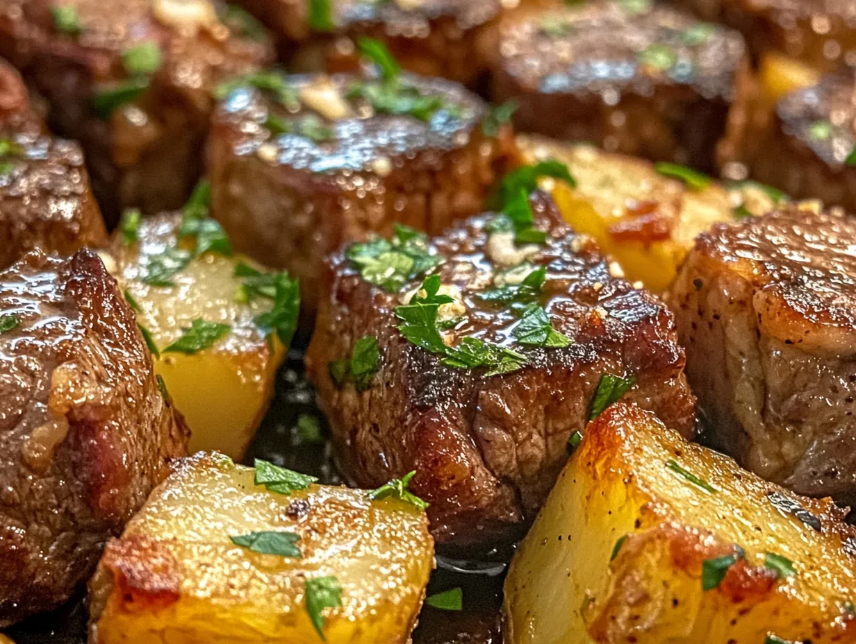 Savory Garlic Steak Bites and Potatoes: Your New Favorite Dinner step by step