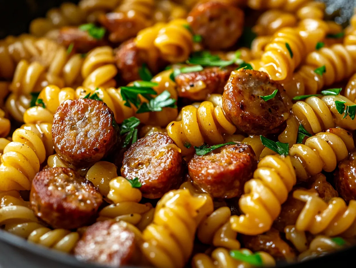 Sweet & Savory Sticky Honey Garlic Sausage Pasta Skillet: Your New Weeknight Favorite