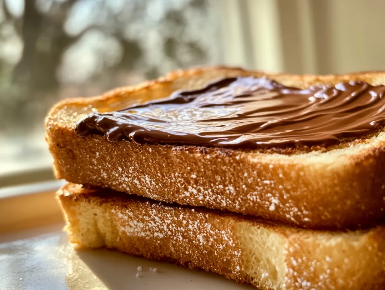 Ultimate Nutella Toast: A Sweet Escape for Any Time step by step