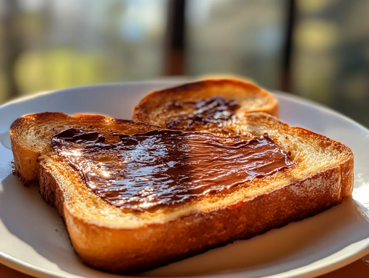 Ultimate Nutella Toast: A Sweet Escape for Any Time finished dish