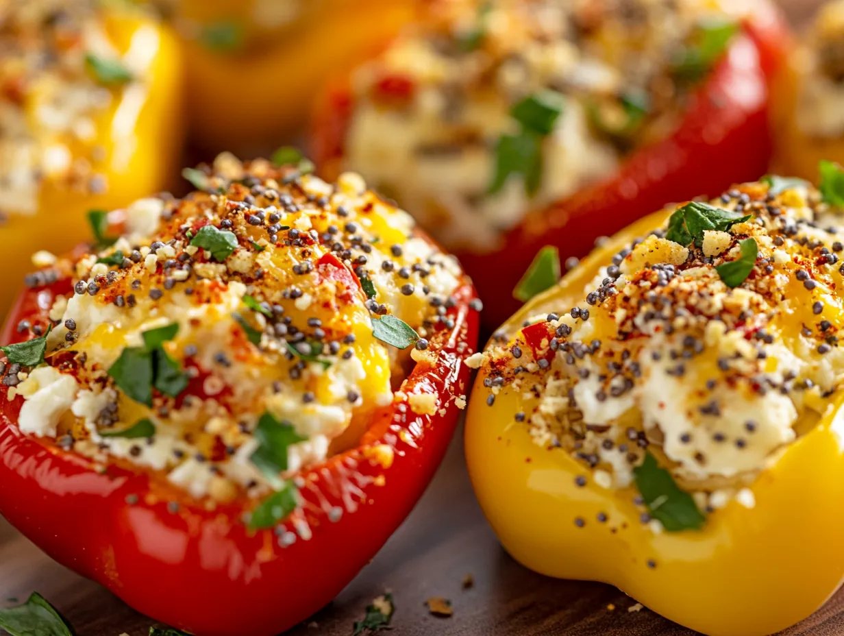 Unlock Flavor: Your 5-Minute Protein Snack Stuffed Mini Peppers Await! step by step